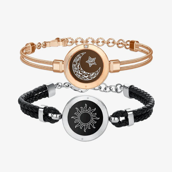 2x1 Pulseras Sol y Luna + Collar Te Amo en 100 Idiomas