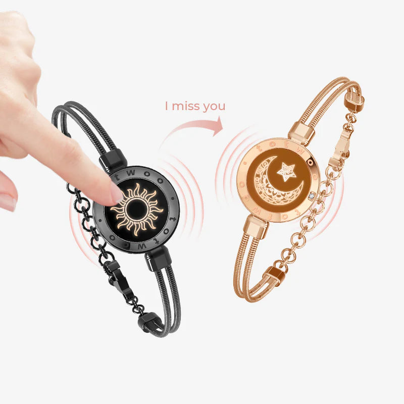 2x1 Pulseras Sol y Luna + Collar Te Amo en 100 Idiomas