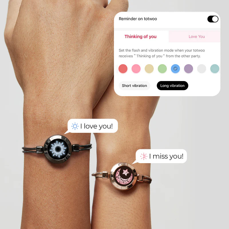 2x1 Pulseras Sol y Luna + Collar Te Amo en 100 Idiomas